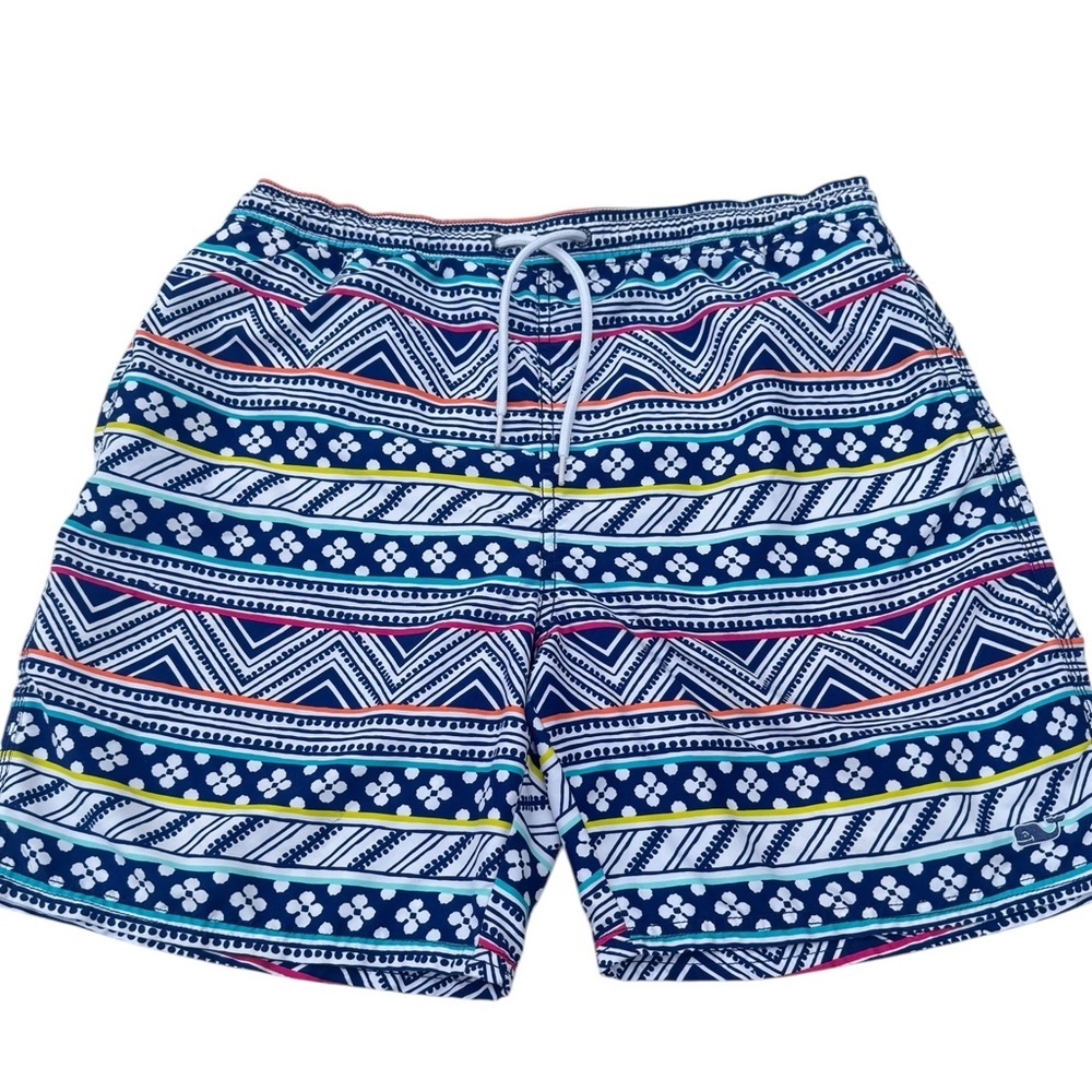 Vineyard Vines Swim Trunks Shorts Men Medium Boho Lined Colorful Beach Pool